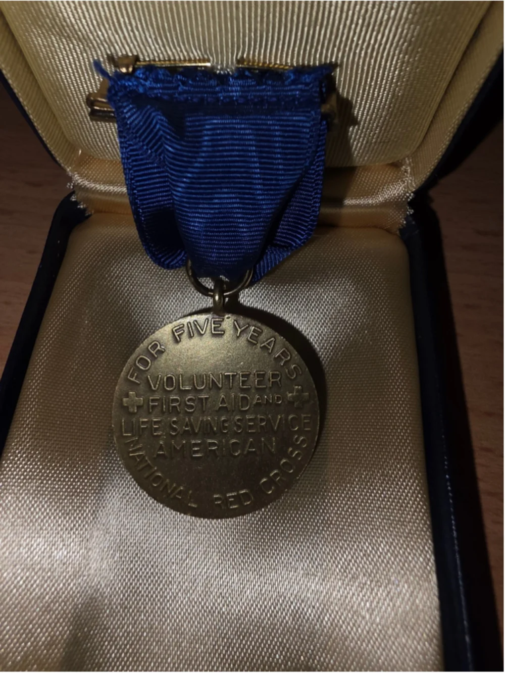 Vintage WWII American Red Cross For Humanity Volunteer Medal Boxed Unnamed